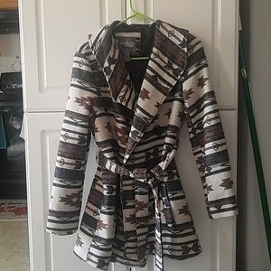 Printed peacoat